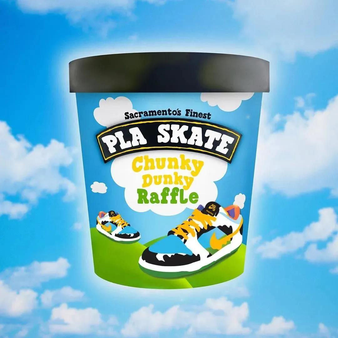 耐克联名奶牛冰淇淋,雪糕和耐克联名