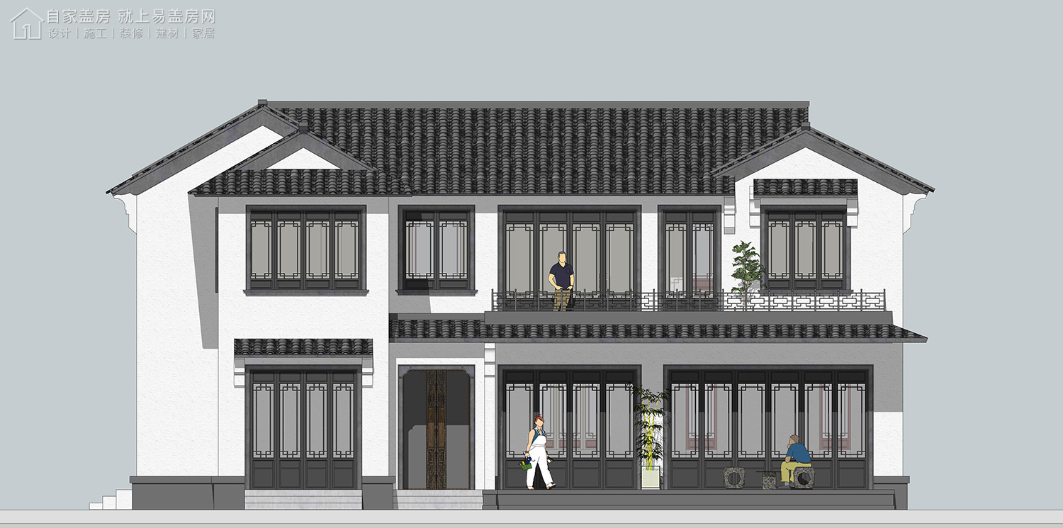 三层新中式别墅全套设计图纸,新中式合院别墅户型图纸