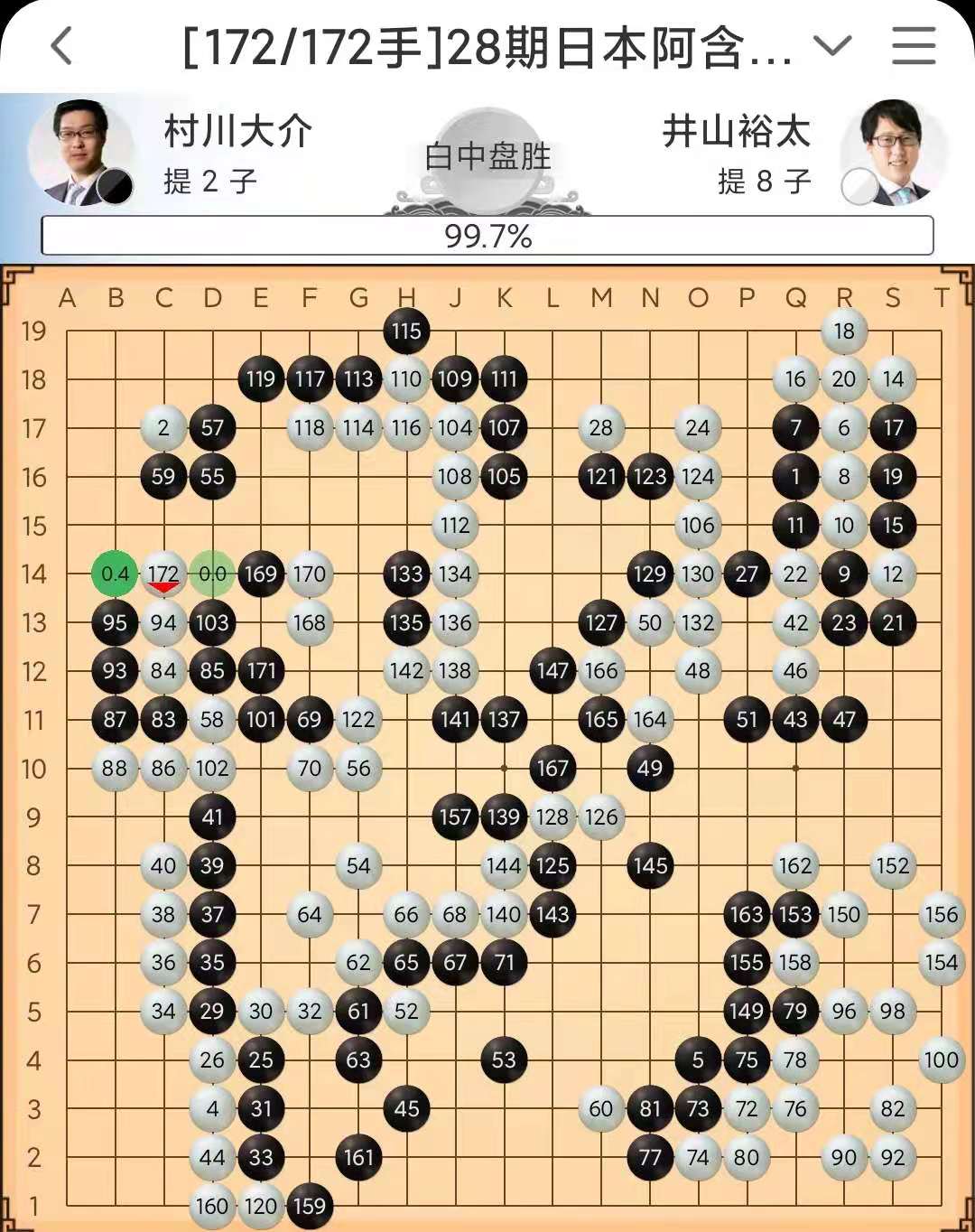8.23围棋赛事:三星杯中国预选连笑五胜领跑,中韩6V6朴廷桓胜谢科