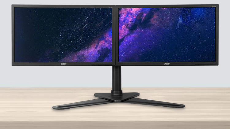 桌面多合一显示器支架,桌置式双屏支架