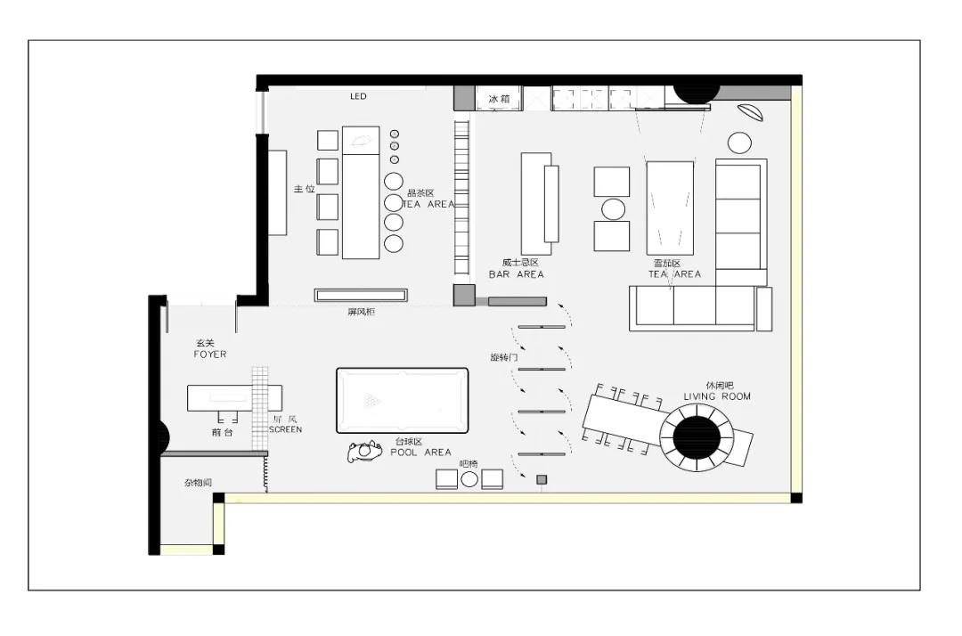 135平私人会所效果图,新中式极简轻奢高级私人会所