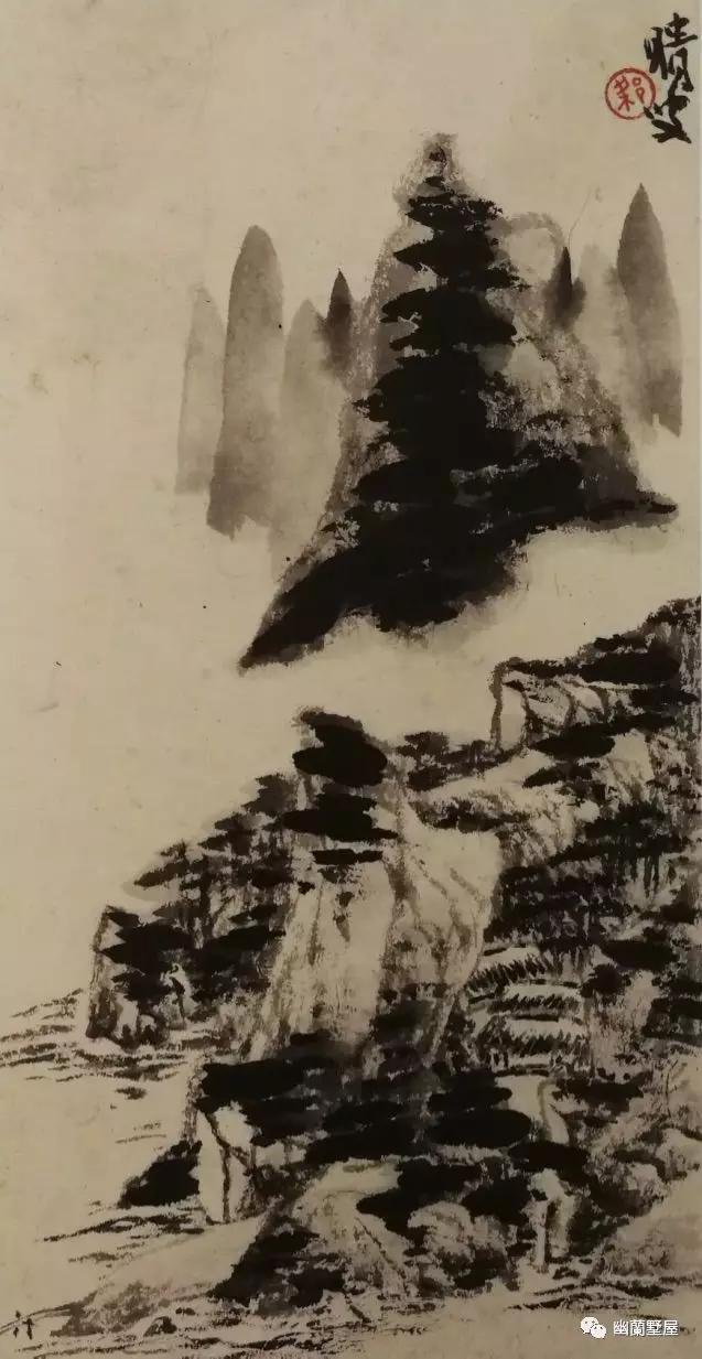 梁崎先生的山水画作品欣赏,当代著名书画大师梁崎作品鉴赏