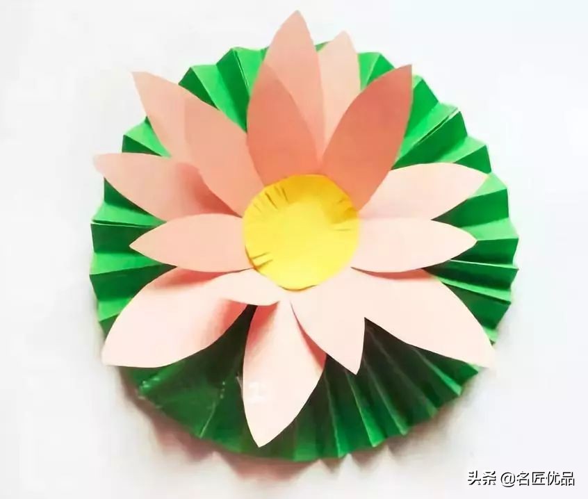 手工制作荷花睡莲,夏天的荷花手工小朋友