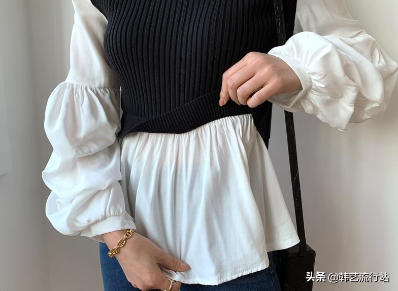 韩版穿搭女装高级感春,女装毛衣新款韩风搭配