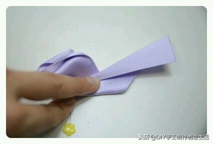 2.5厘米丝带古风蝴蝶结发饰教程,儿童古风丝带蝴蝶结发饰diy教程