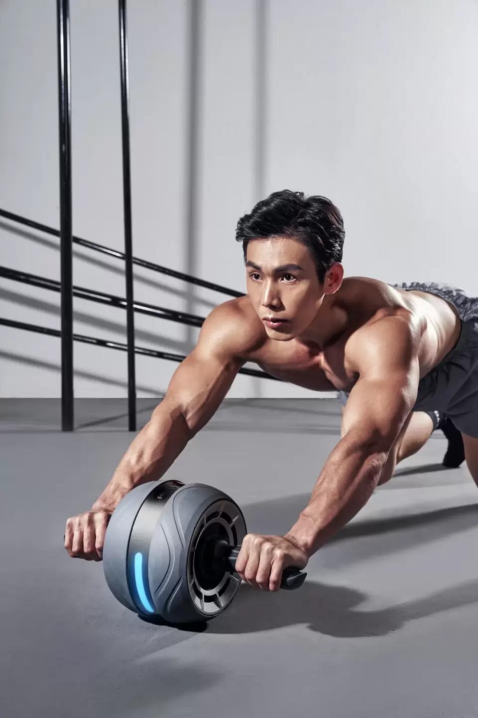 菠萝君自动回弹健腹轮,菠萝君智能呼啦圈