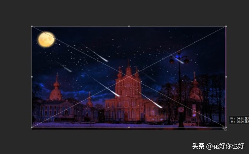 ps白天变黑夜画月亮,用ps怎么制作会发光的月亮