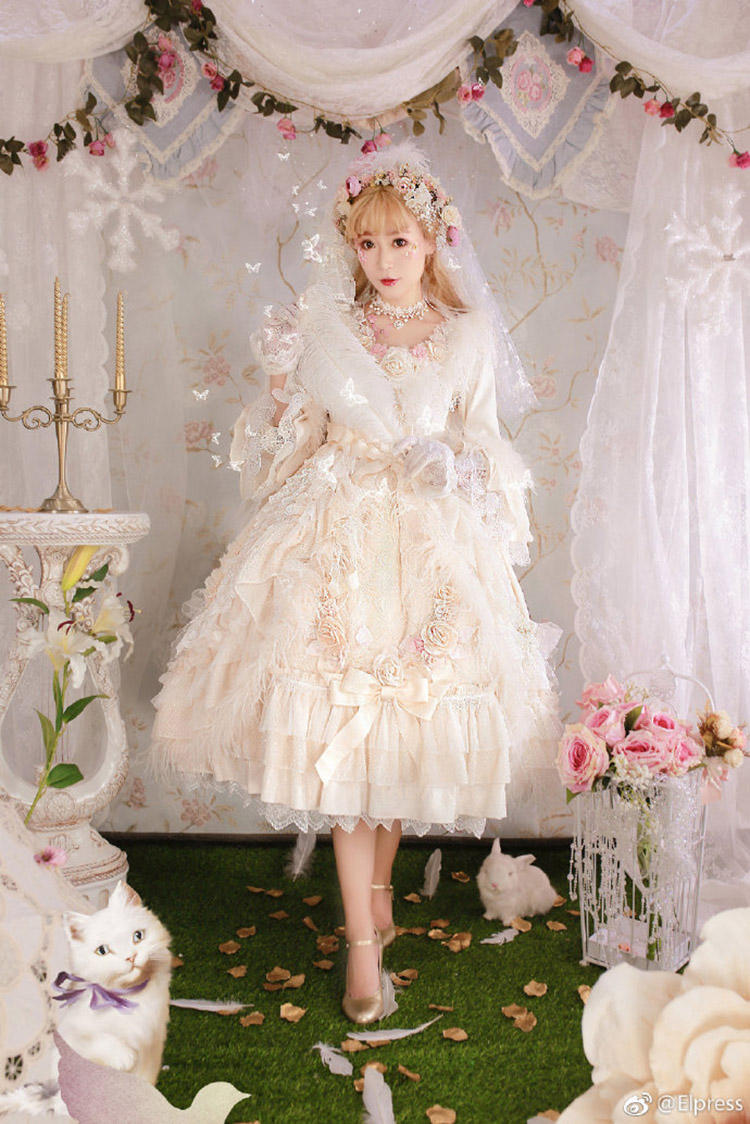 适合大人穿的洛丽塔裙长,蓝色系的洛丽塔裙