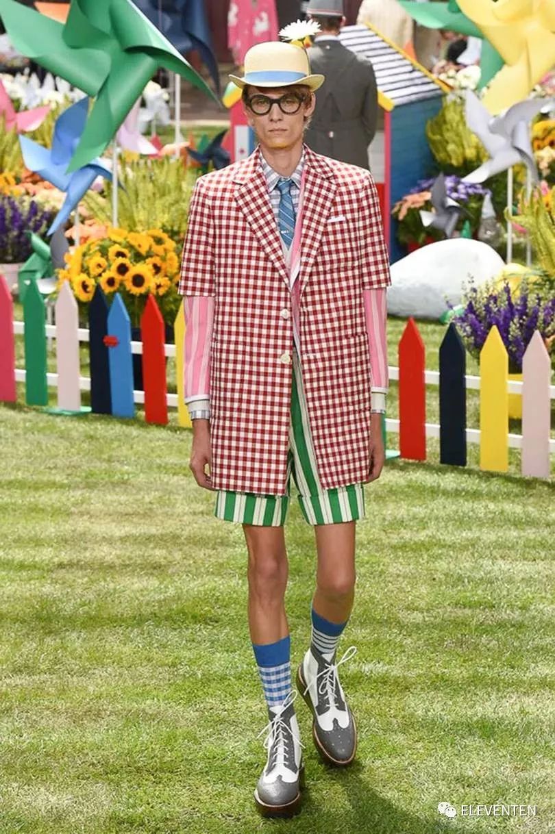 thombrowne2018男装,ThomBrowne2018春夏男装闭场造型