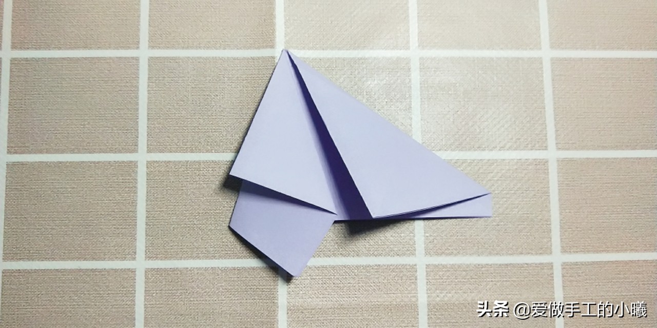 五瓣花折纸步骤图解,立体五瓣花折纸图解