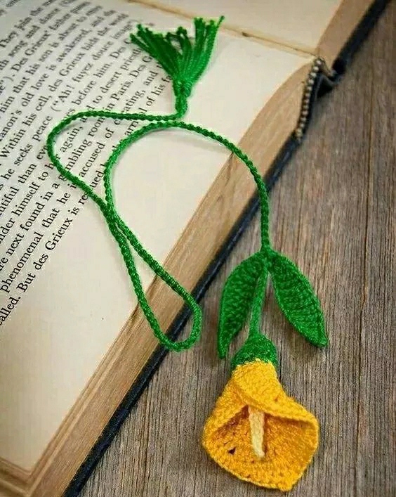 毛线书签不用钩,钩书签图解毛线书签