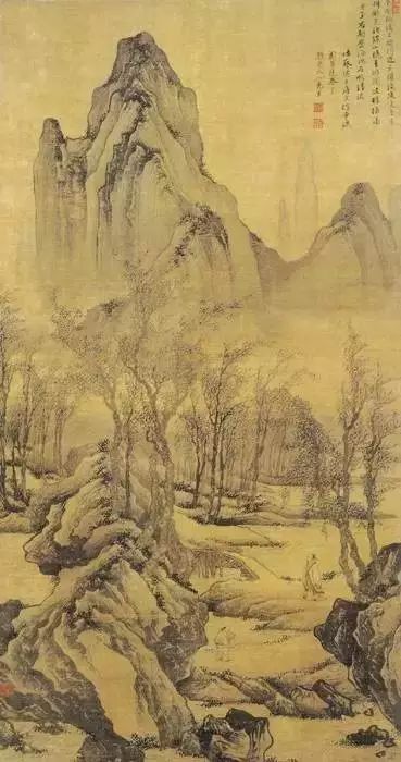 明代夏芷国画山水作品高清大图,明代100幅山水精品赏析第二辑