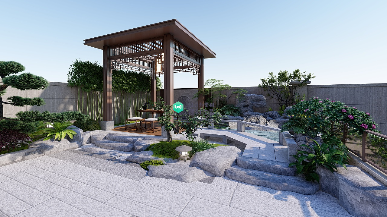 庭院凉亭设计,庭院景观凉亭制作过程