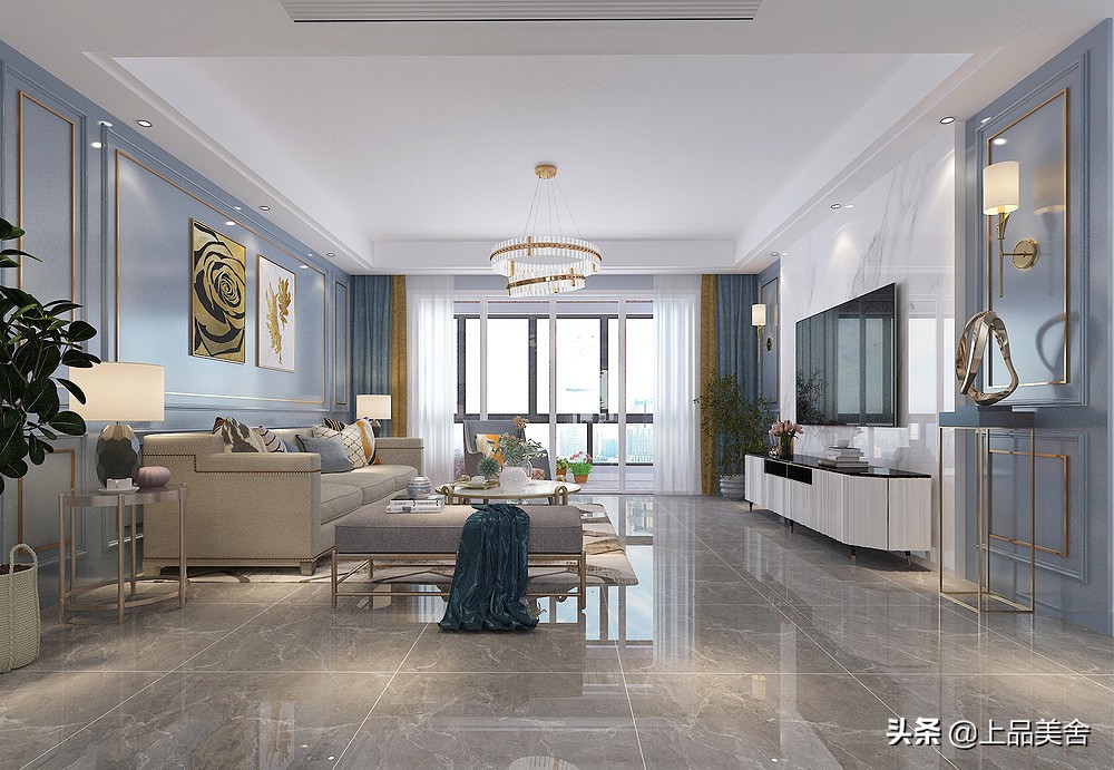 夫妻俩为了小孩上学，果断买下188㎡学区房，装轻奢风让人羡慕