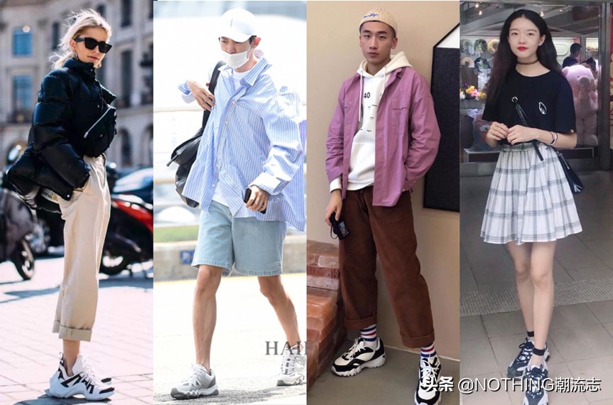 老爹鞋两根鞋带怎么穿,老爹鞋如何穿好看