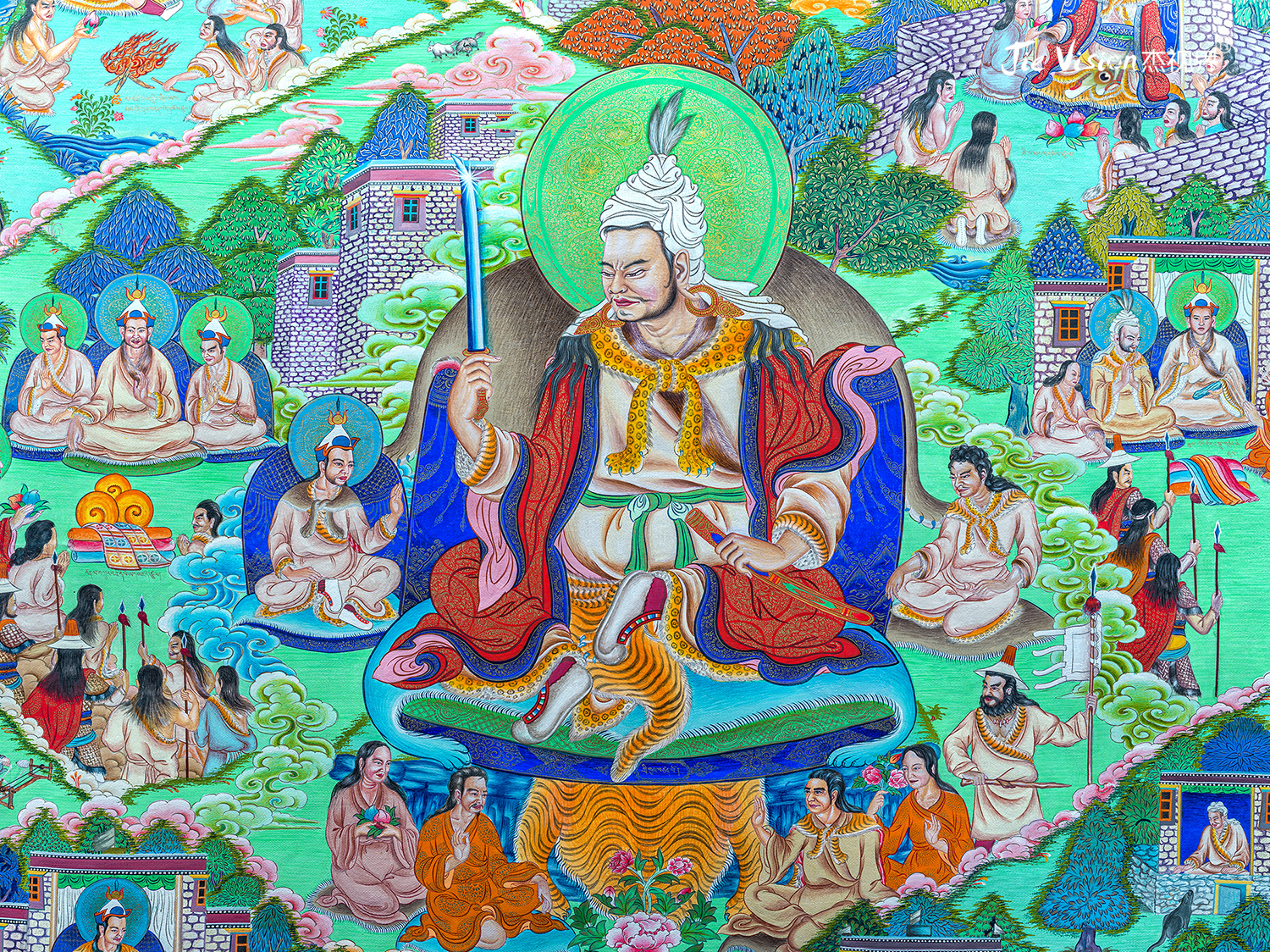 深入解读一幅唐卡诞生的过程,4人共同创作