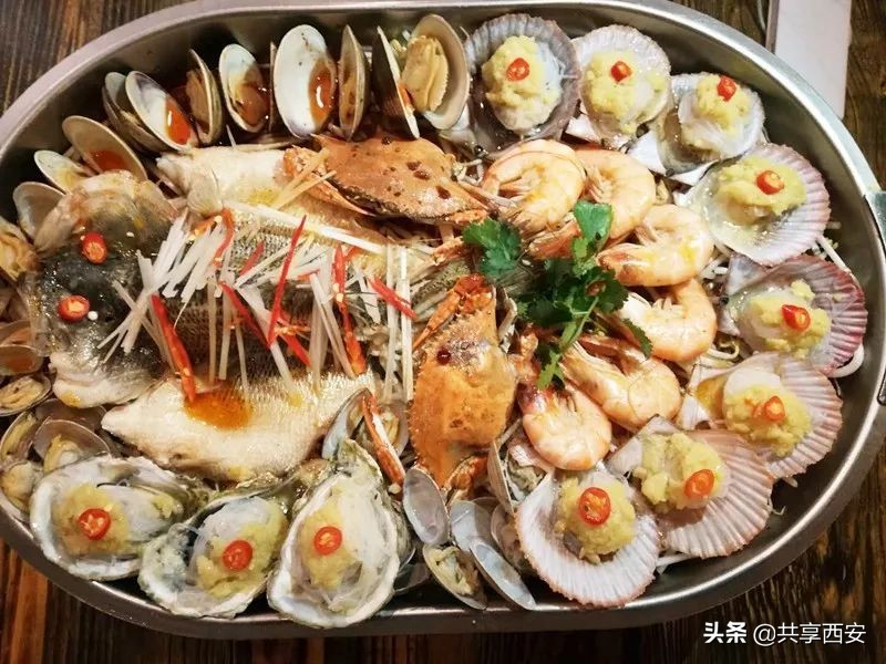 西安市凤城八路与文景路十字99元限时抢贝王府2-3人超值海鲜大餐