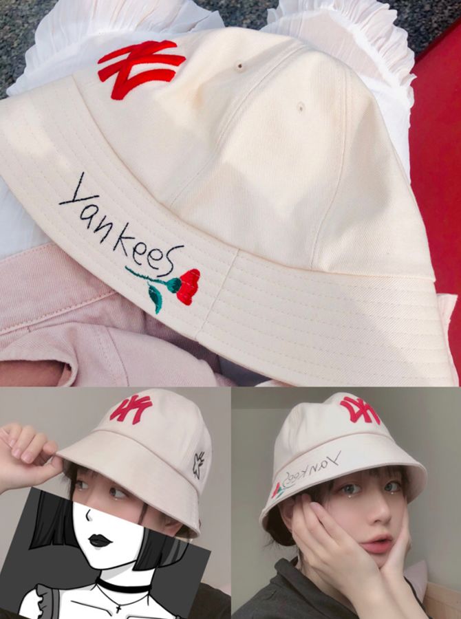 显脸小短发渔夫帽,适合短发的渔夫帽