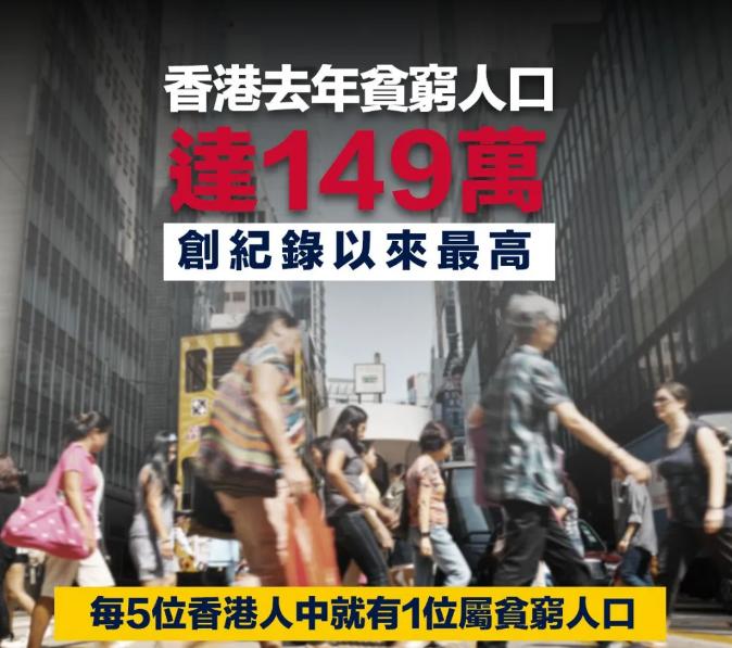 香港贫穷与富贵,香港贫穷人口标准