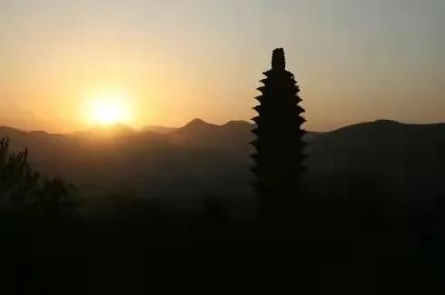 登封少林寺冬日,冬日登封龙山
