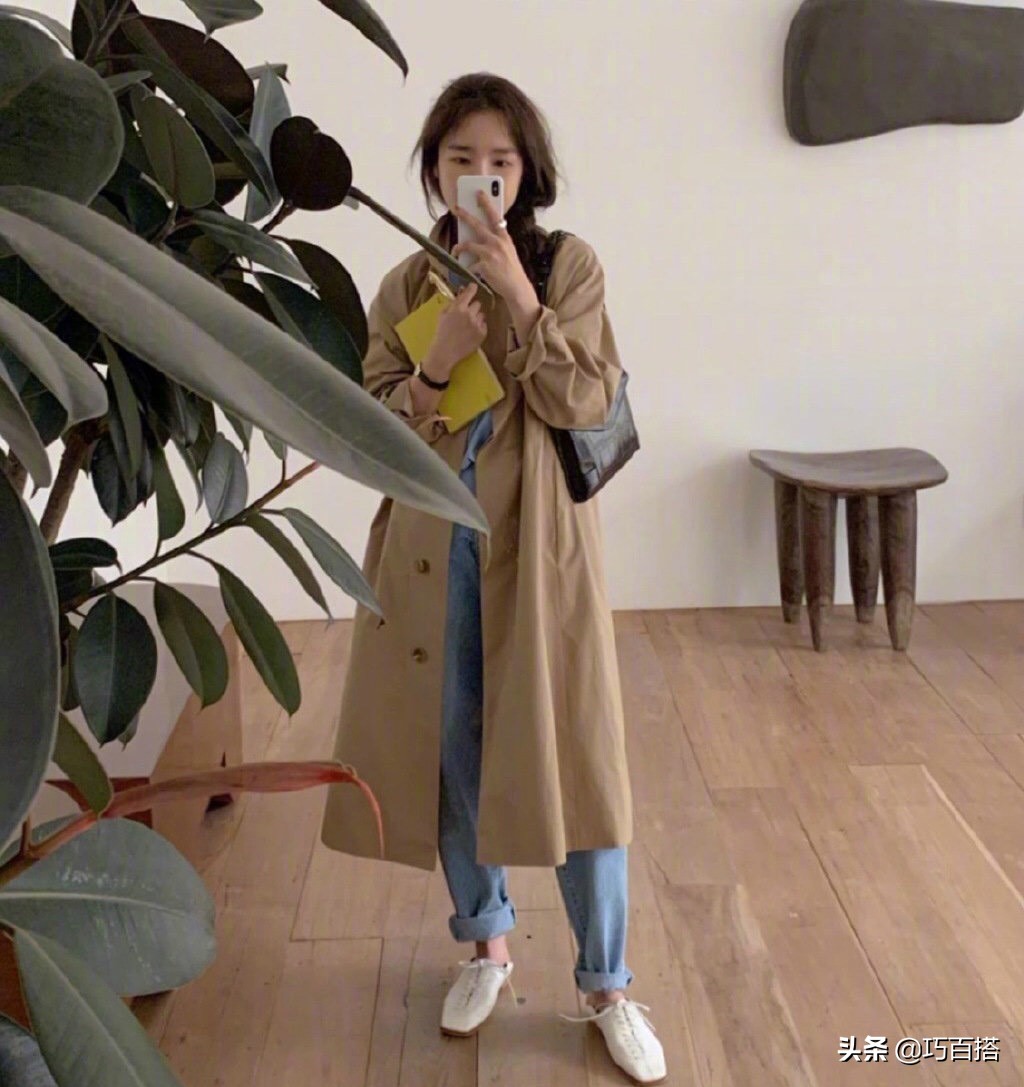 穿搭初秋这样穿不输韩国小姐姐,韩系穿搭秋季高级格子内搭