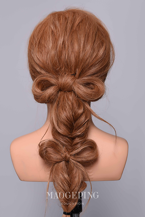 女孩大蝴蝶结马尾辫发型图片,蝴蝶结的马尾辫又简单又漂亮