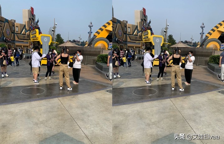 李冰冰环球影城被偶遇，穿背心变胖背厚手臂粗，这打扮一看就强势