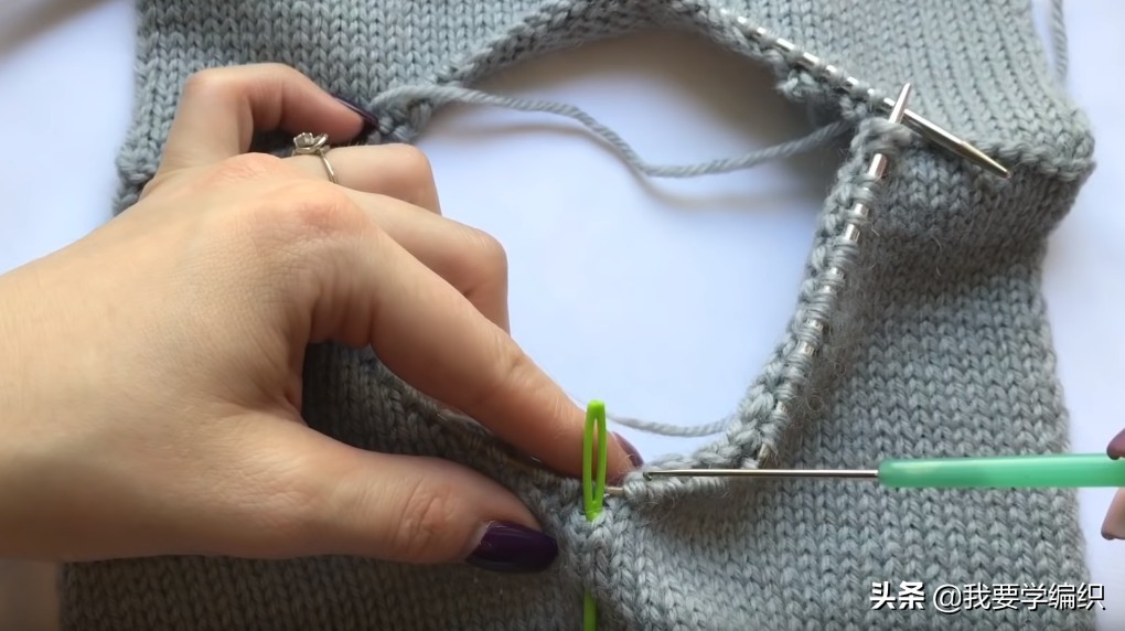 v领挑边怎么织,织毛衣织螺纹哪一个好看