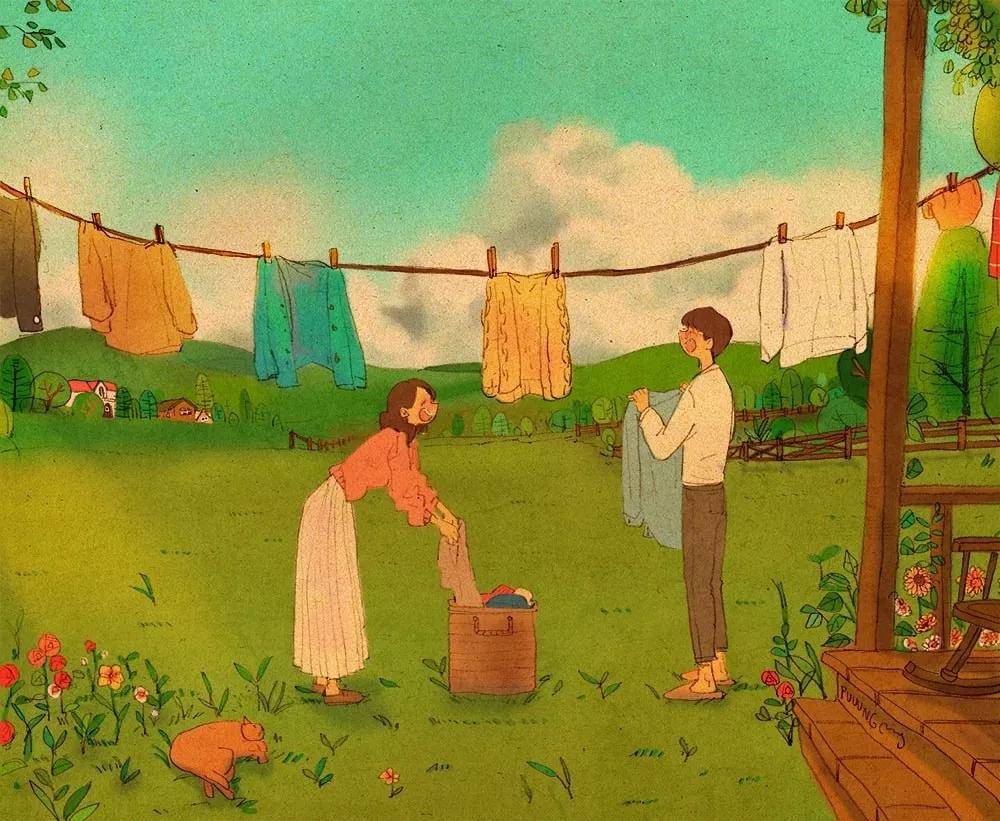 这些画也太甜了吧!!!看完只想谈!恋!爱