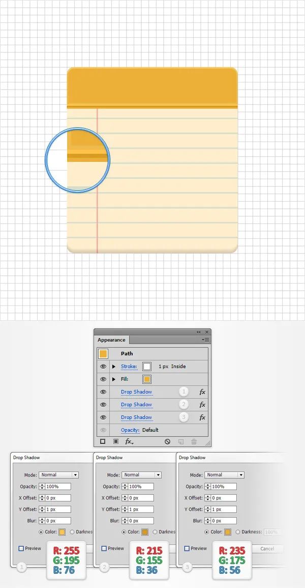 ai软件怎么做收藏夹图标,ai记事本图标制作