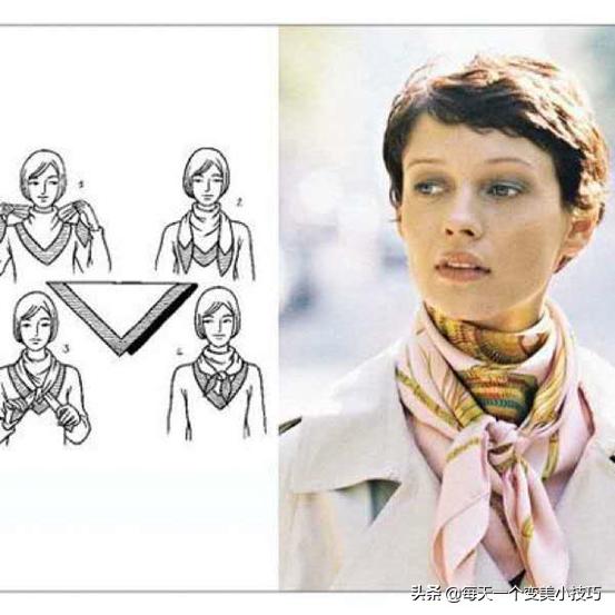 头巾的各种戴法不容易掉,头巾的系法大全外国