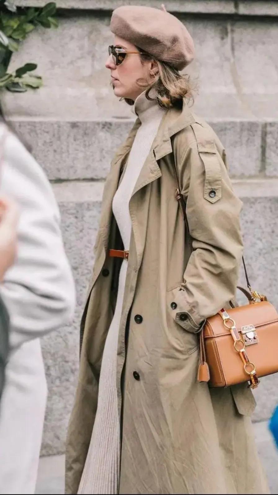 白色风衣穿搭高级感,风衣怎么穿好看又显高级