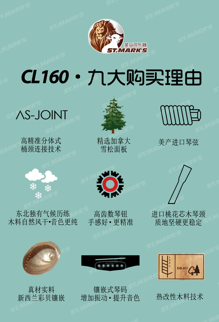 小松原俊《鲸·KUJIRA》圣马可CL160吉他·讲解·示范·圣马可吉他