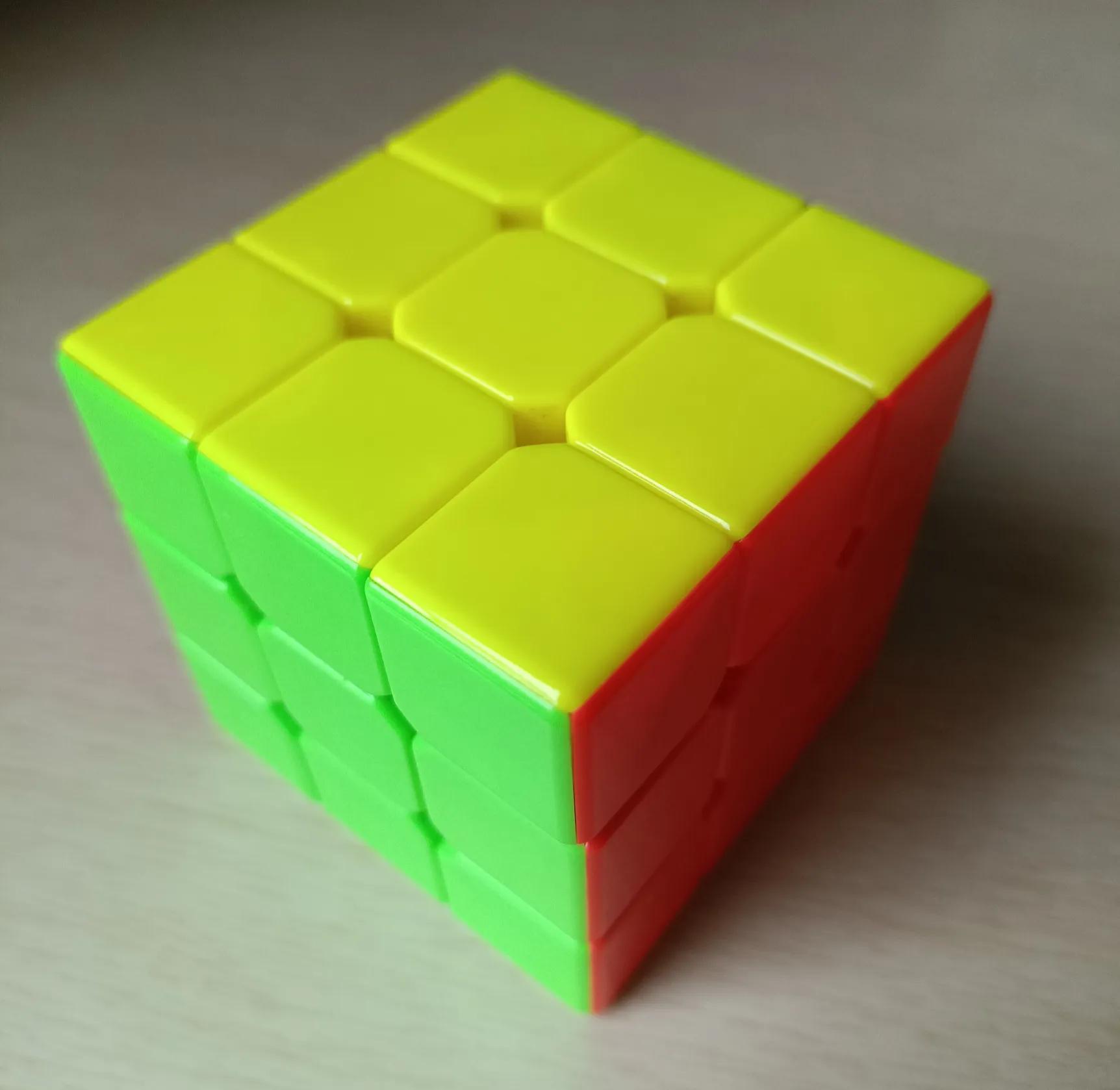 记录儿子第一次三阶魔方复原成功,金字塔三阶魔方复原方法