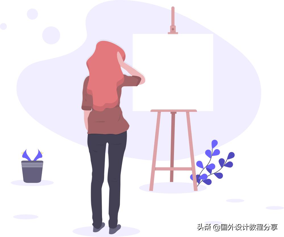 扁平矢量插画色彩教程,扁平矢量家具插画