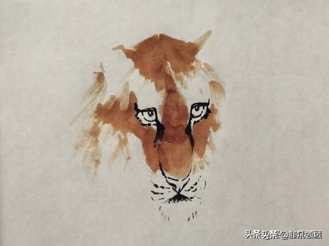 国画老虎画法步骤图,国画老虎画法步骤图解