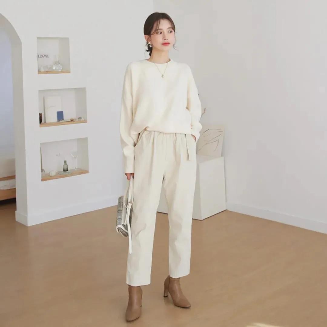 韩国小个子女人味穿搭秋冬,韩国158小个子穿搭博主