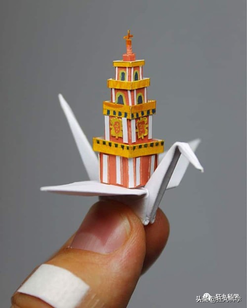 10种纸鹤折法,一天折50个千纸鹤