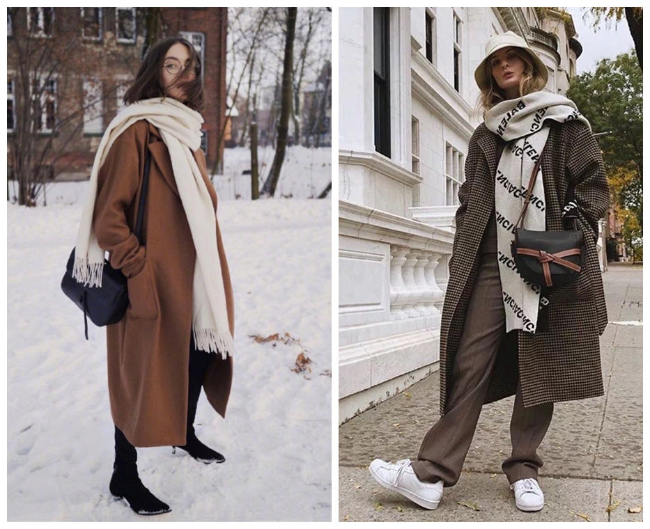 时尚轻奢感明星系列羊羔绒围巾,最潮的围巾的15种戴法超级实用