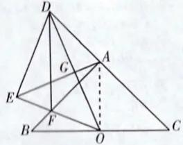 中考数学画图题线段相等,2倍角和中线结合的中考数学题