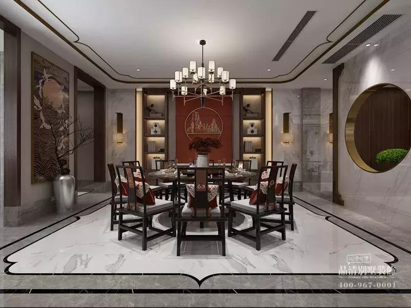 常州别墅装修|东方深沉韵味,幽幽新中式风