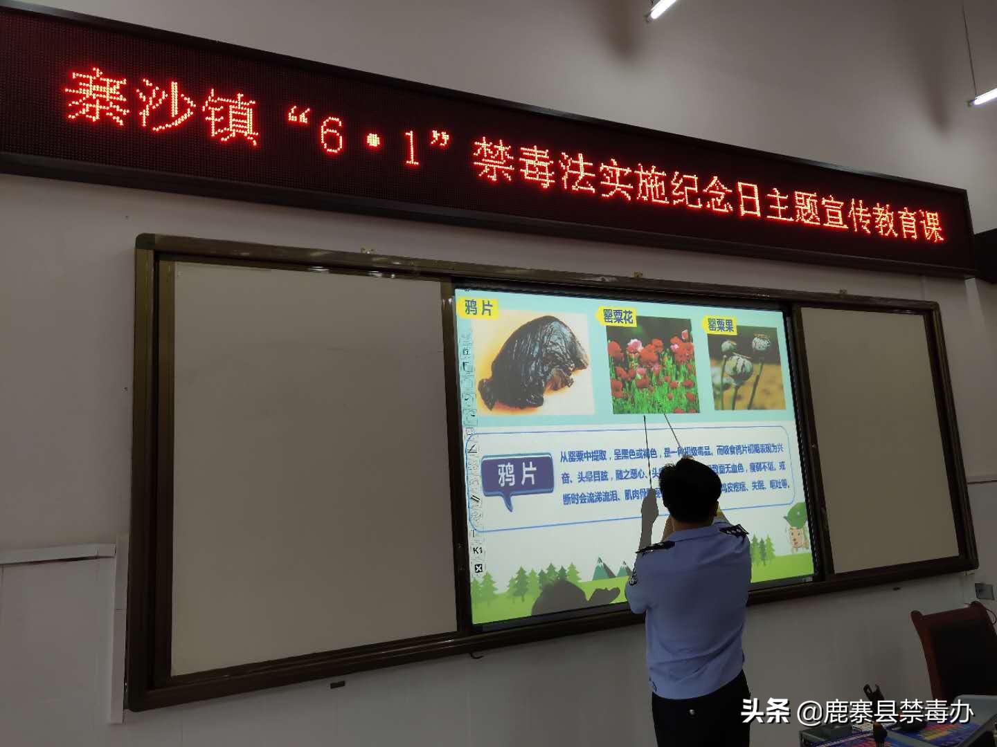 寨沙镇开展“6·1”禁毒法实施纪念日主题宣传教育活动