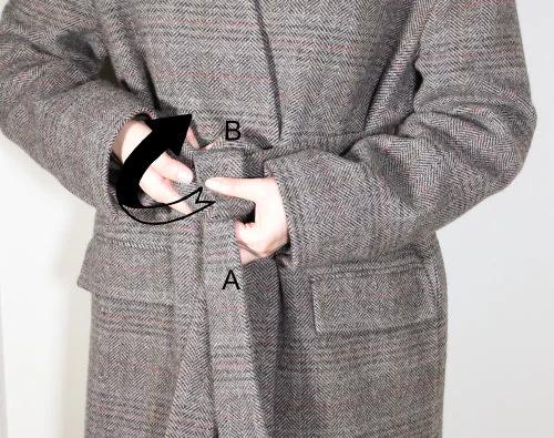 大衣腰带显瘦,大衣腰带的7种系法简单