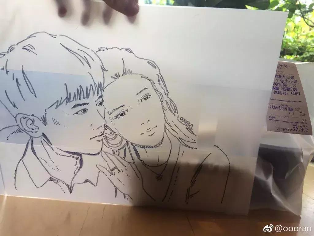 外卖小哥颜值高走红,全网最牛外卖小哥画画