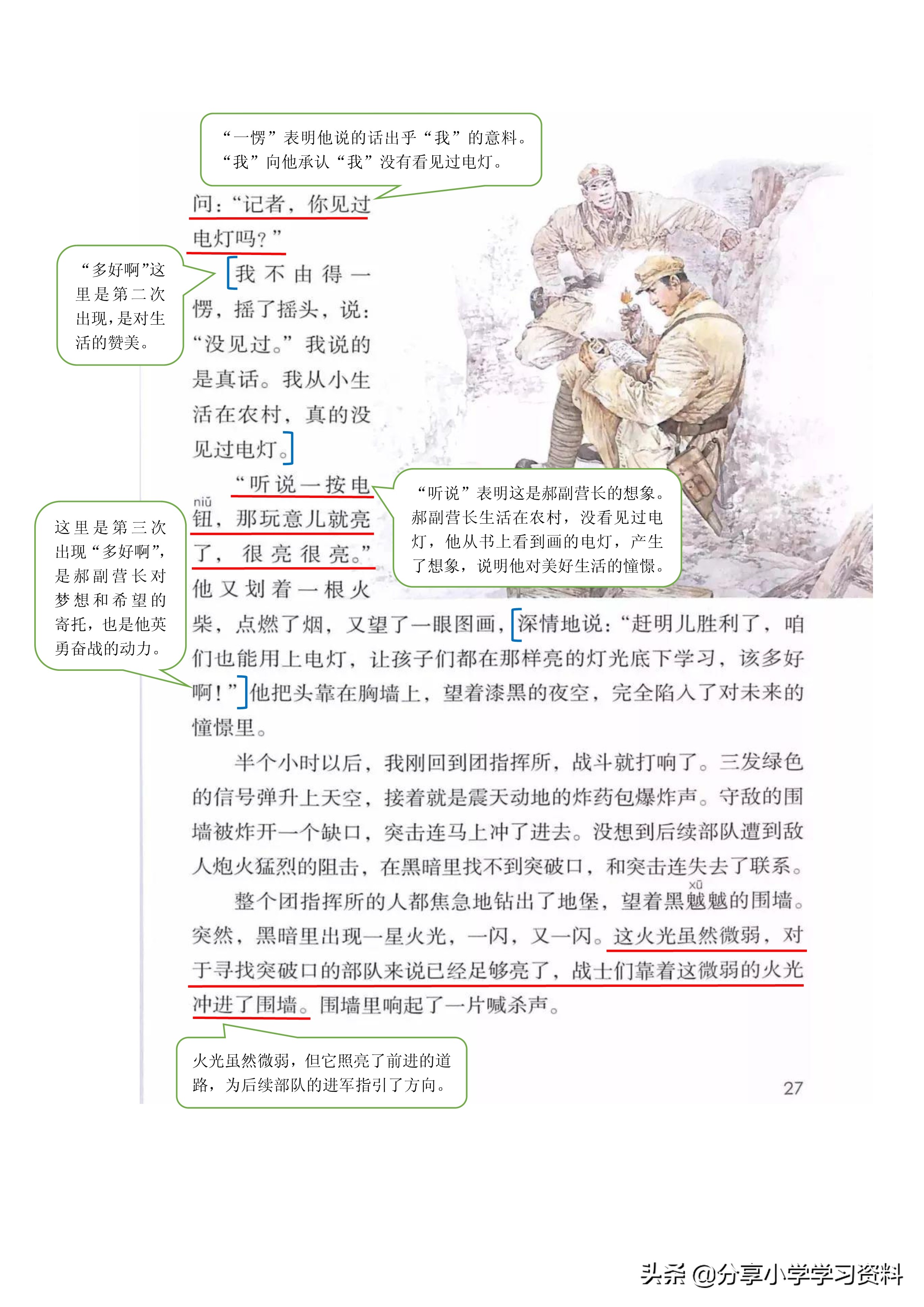 小学语文六上教材解读,六上语文书课堂笔记全册