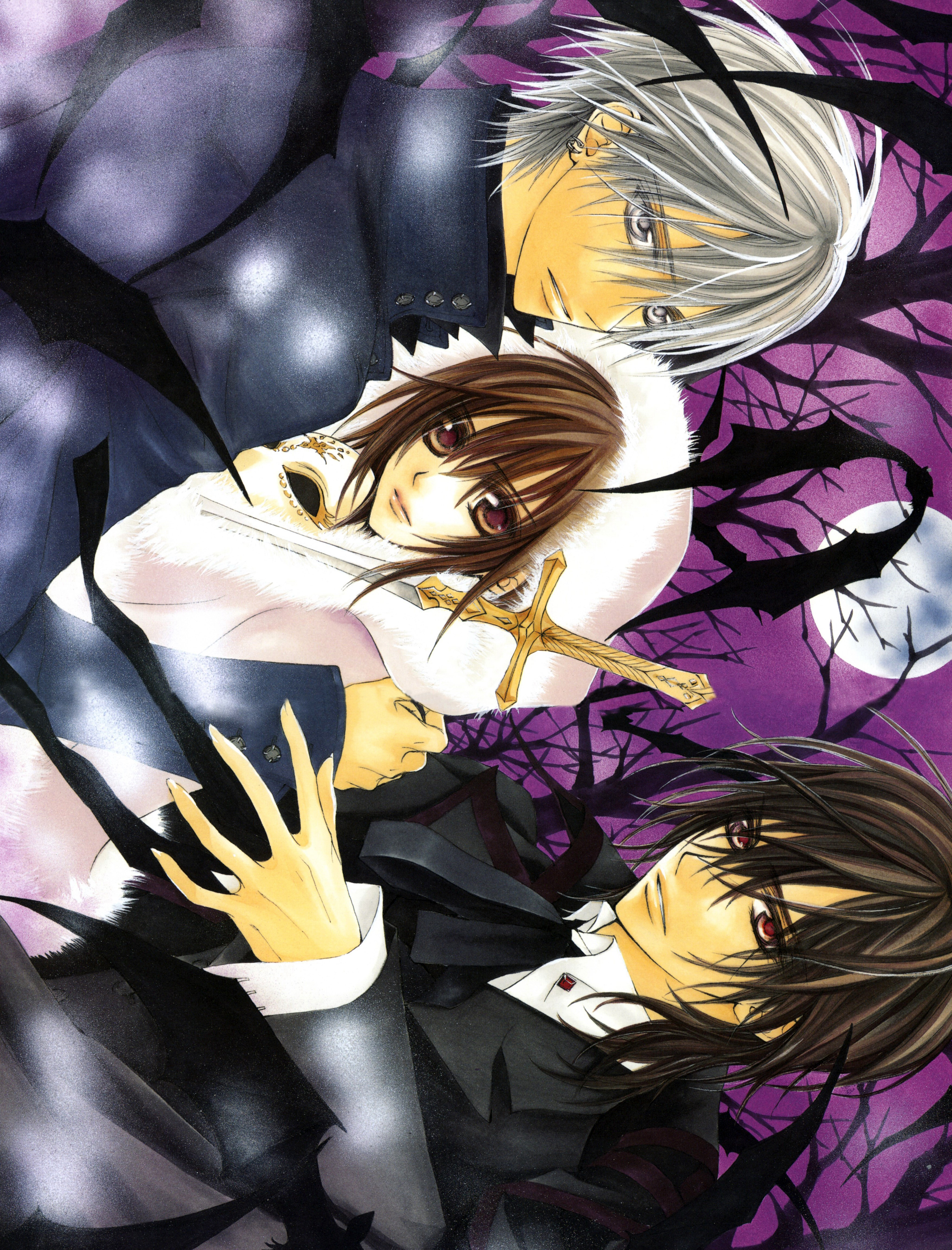 暗黑风吸血鬼动漫图片,吸血鬼骑士漫画手绘