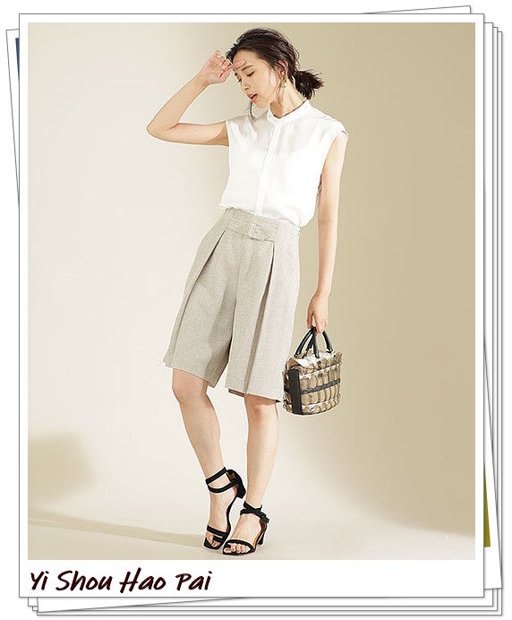 春夏米色裤子最佳搭配上衣,夏季米色裤子与上衣搭配图