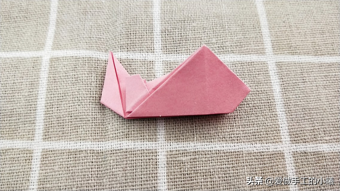 纸折樱花简单,立体五瓣樱花折纸