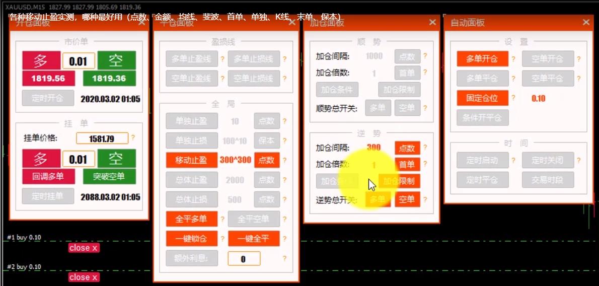移动止损止盈指标公式,止盈和移动止盈