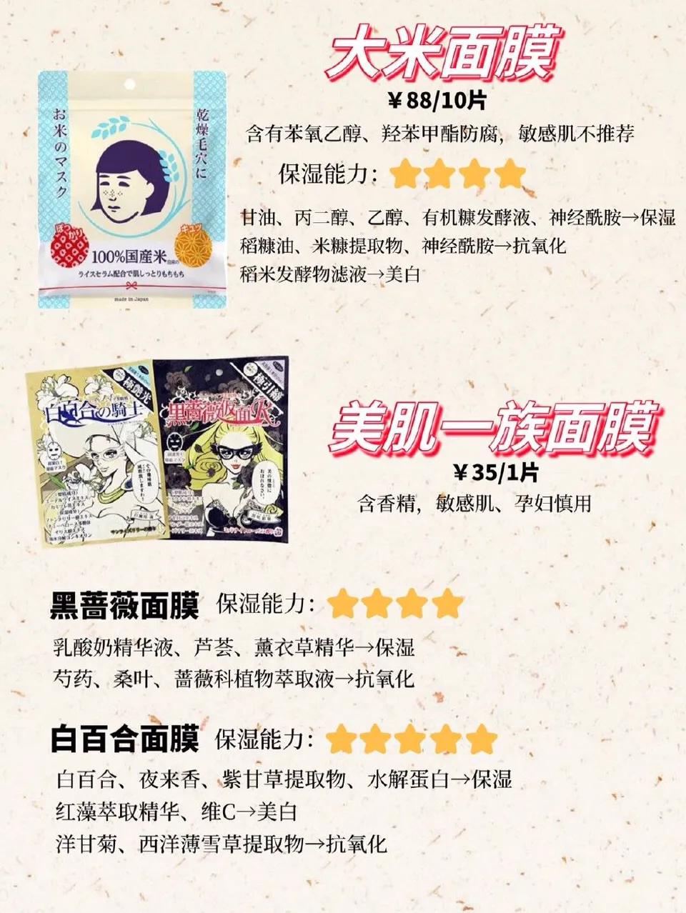 日系去黑面膜排行榜最新,16款自用面膜测评